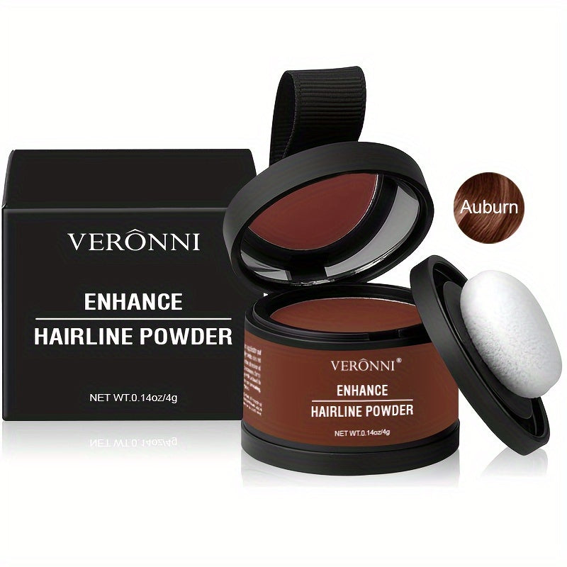 1pcs Hairline Powder Magical Fluffy Thin Hair Powder Hair Line Shadow Makeup Hair Concealer Root Cover Up Instant Coverage Powder, with plant squalane